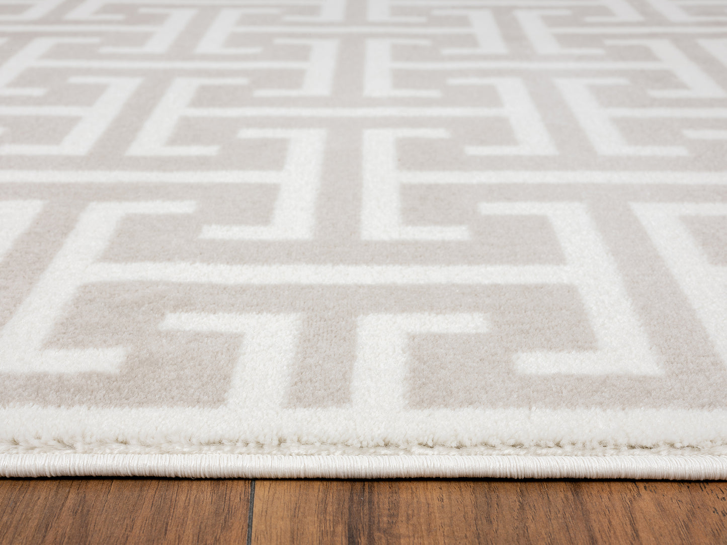 Beige Cream Geometric H Pattern