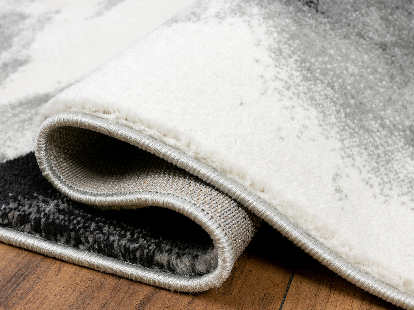 Abtract Grey Dust Storm Rug