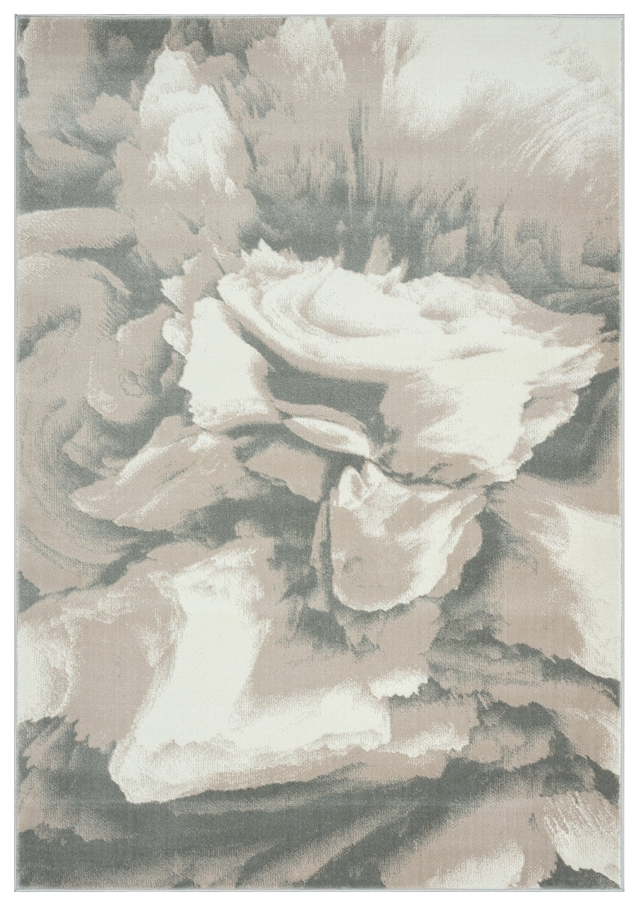 Abtract Beige Dust Storm Rug