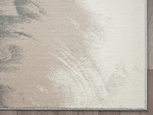 Abtract Beige Dust Storm Rug