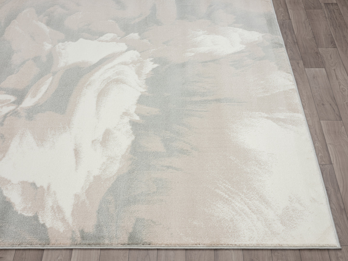 Abtract Beige Dust Storm Rug