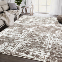 Beige Brown Grid Lattice