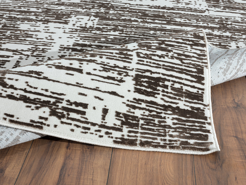 Beige Brown Grid Lattice