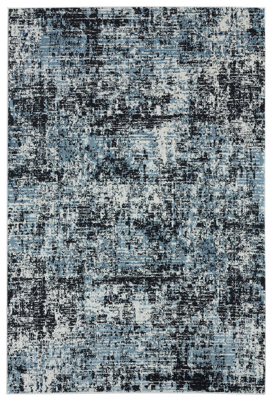 Black Blue Cross Hatching