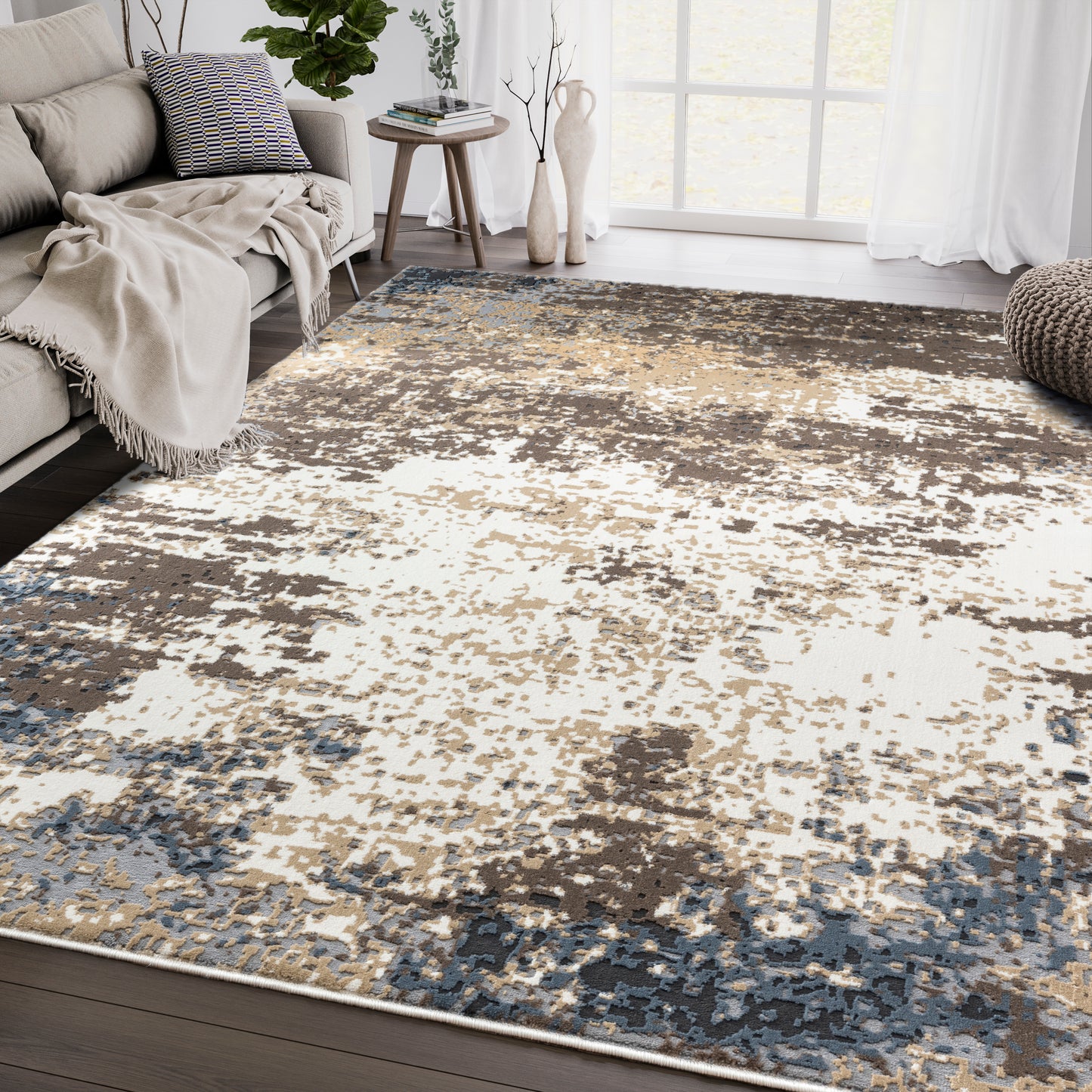Abstract Beige Brown
