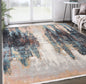 Abstract Painting Teal  Black