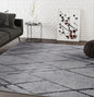 Grey Diamond Pattern Shag