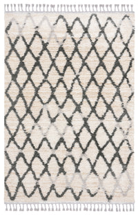 Grey Ivory Criss-Cross Lines Shag