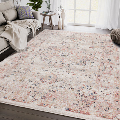 Beige Traditional Medallion