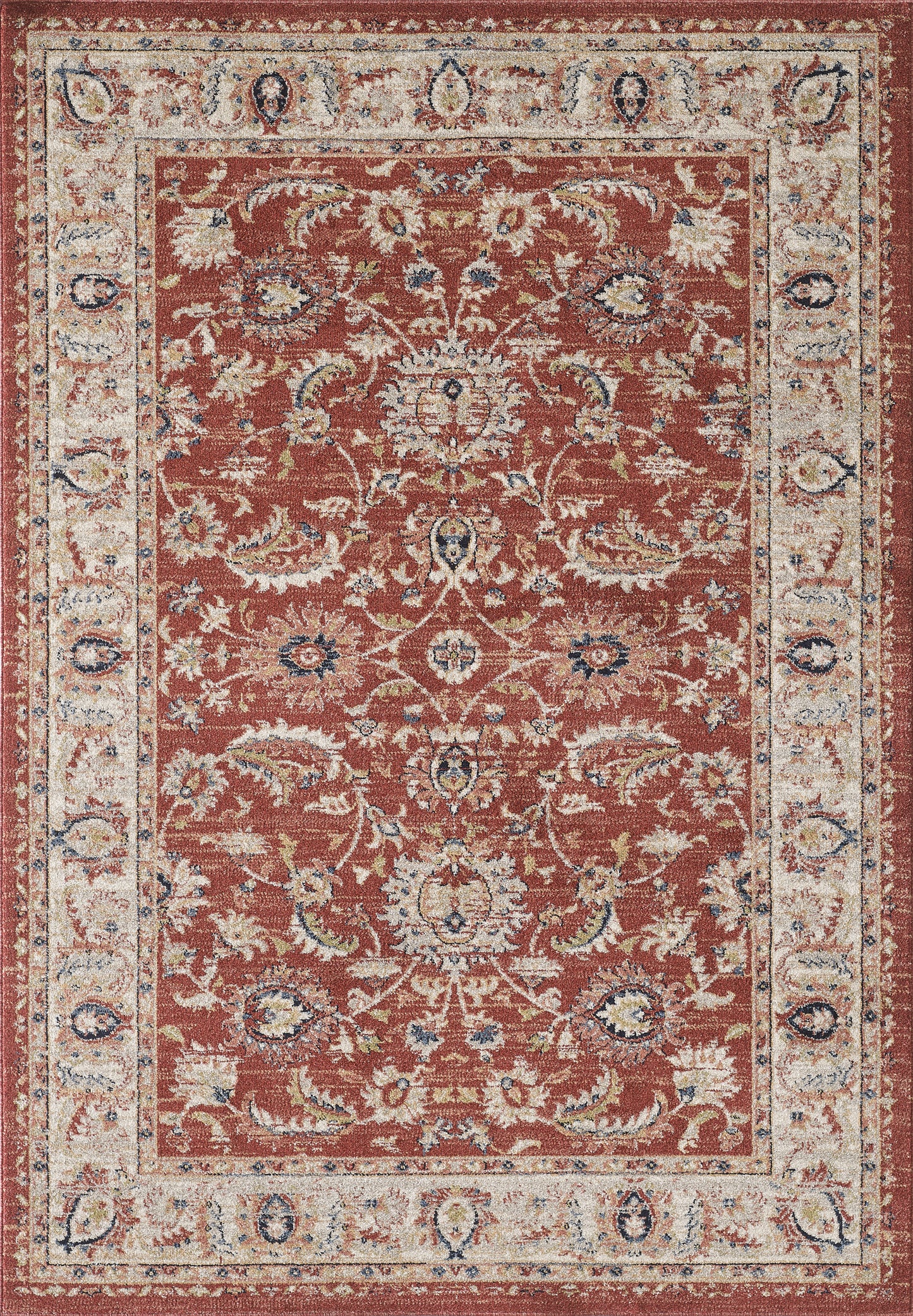 Red Traditional Floral