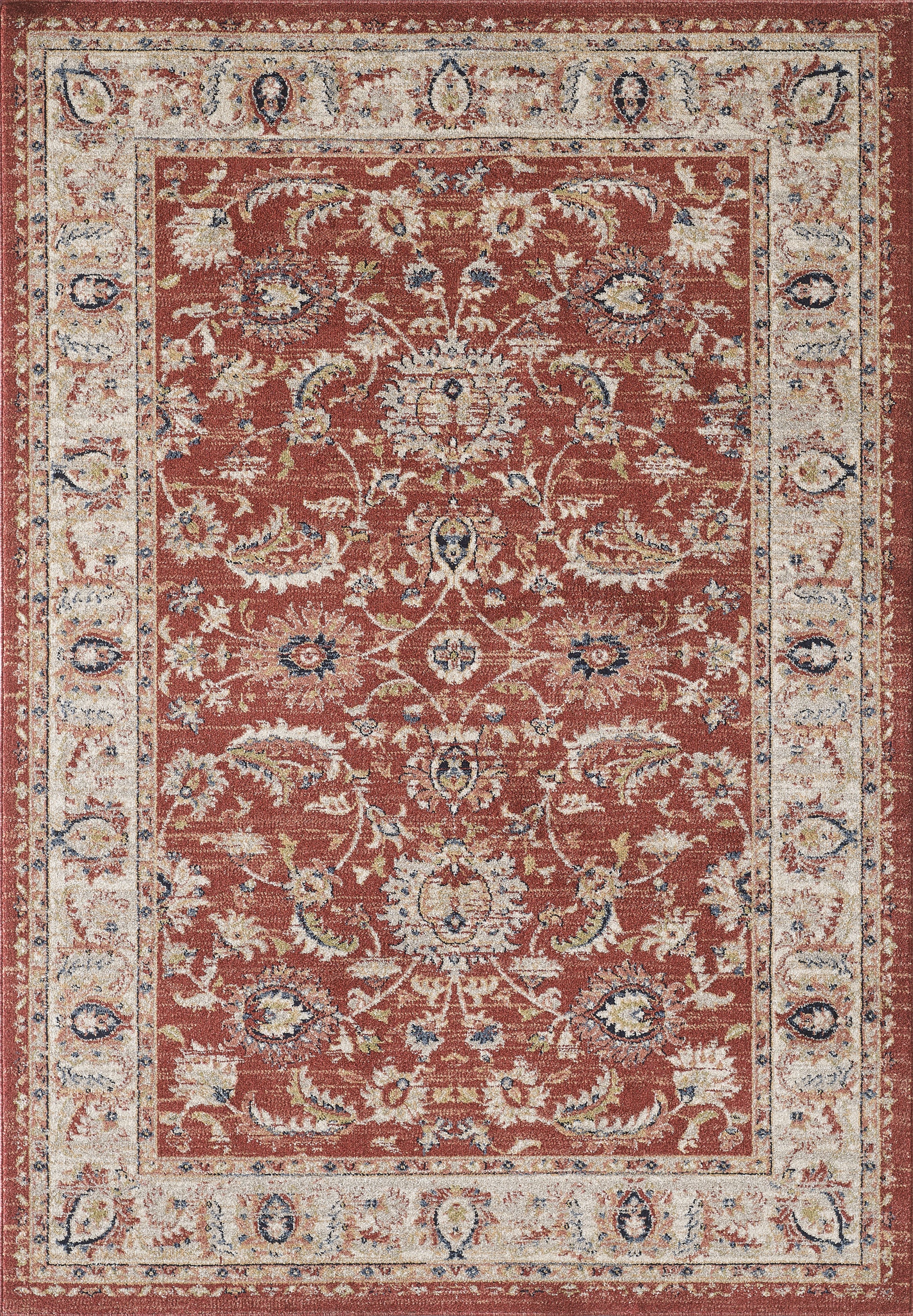 Red Traditional Floral