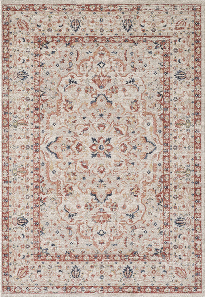 Beige Traditional Medallion