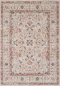 Beige Traditional Medallion