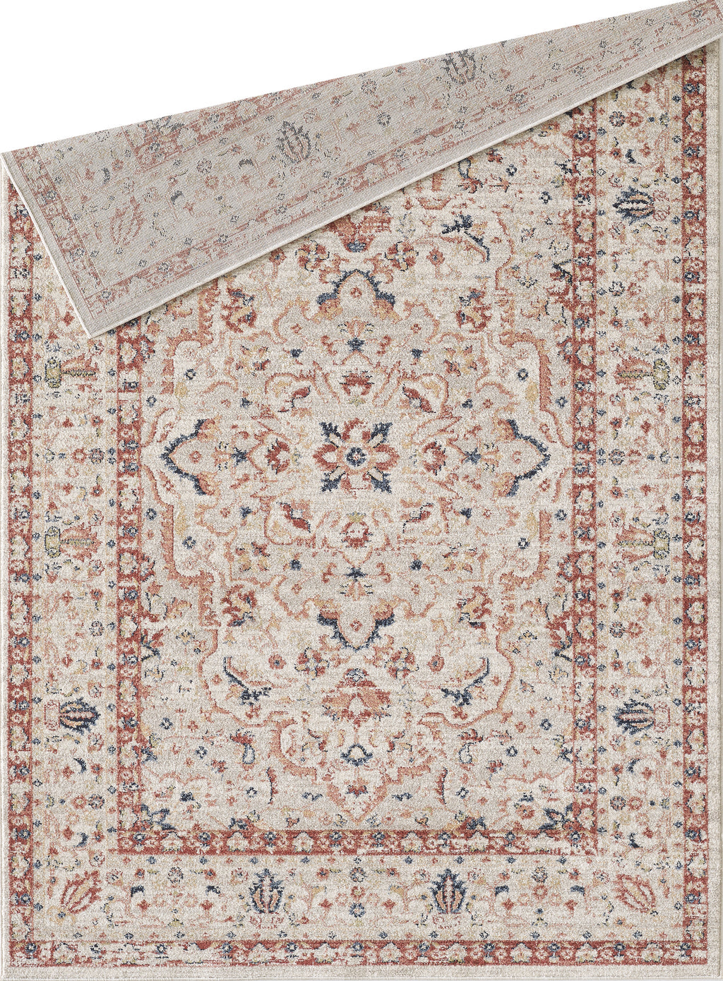 Beige Traditional Medallion