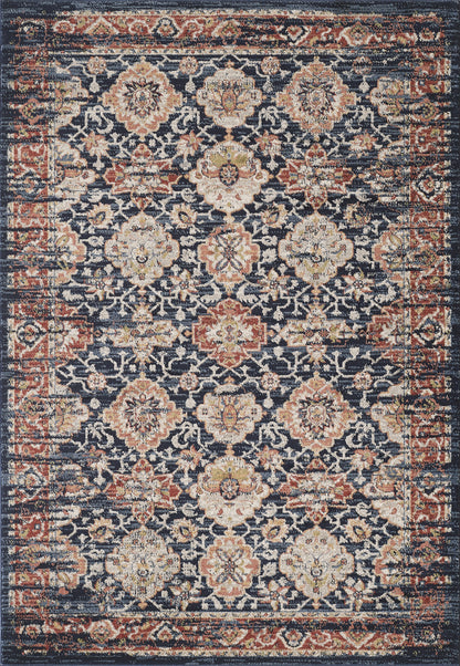 Navy Distressed Multi-Medallion
