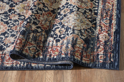 Navy Distressed Multi-Medallion