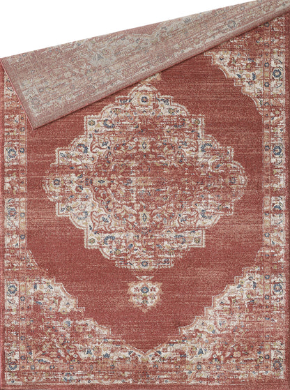 Red Medallion Distressed