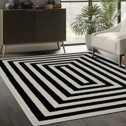Black White Multi Rectangle