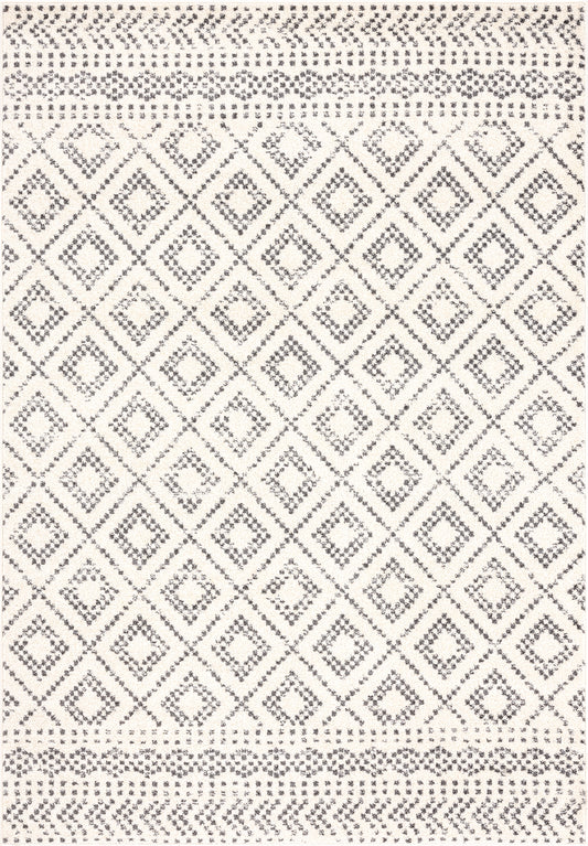 Ivory Grey Diamond Trellis