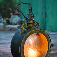 Vintage Metal/Glass Wall Hanging Candle Holder Lantern