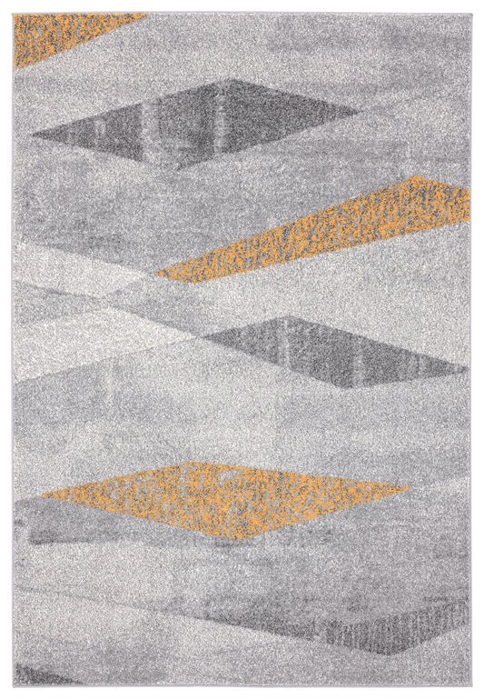 Multi Triangle Faded Yellow Grey