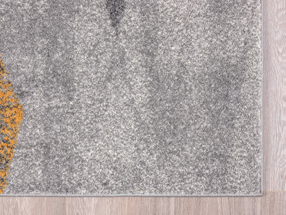 Multi Triangle Faded Yellow Grey