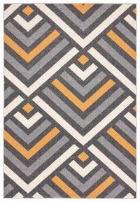 Grey Yellow Chevron Geometric 