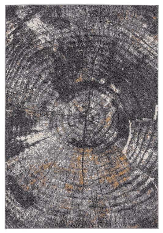 Grey Wood Fractured Rings 