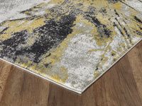 Modern Abstract Gold and Grey
