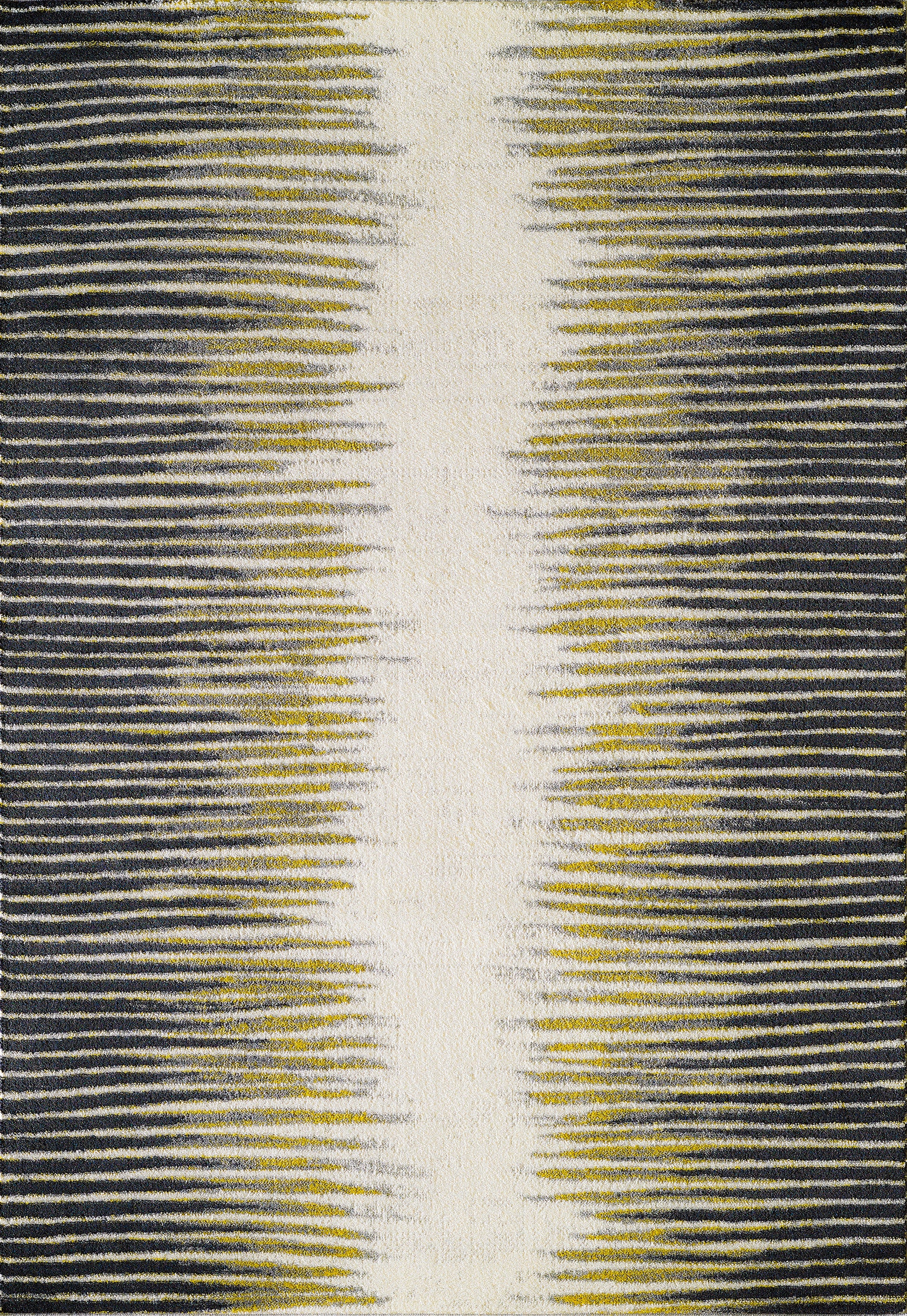 Abstract Striped Yellow and Grey