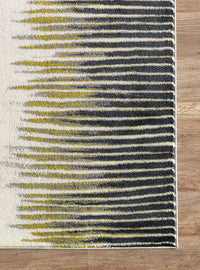 Abstract Striped Yellow and Grey