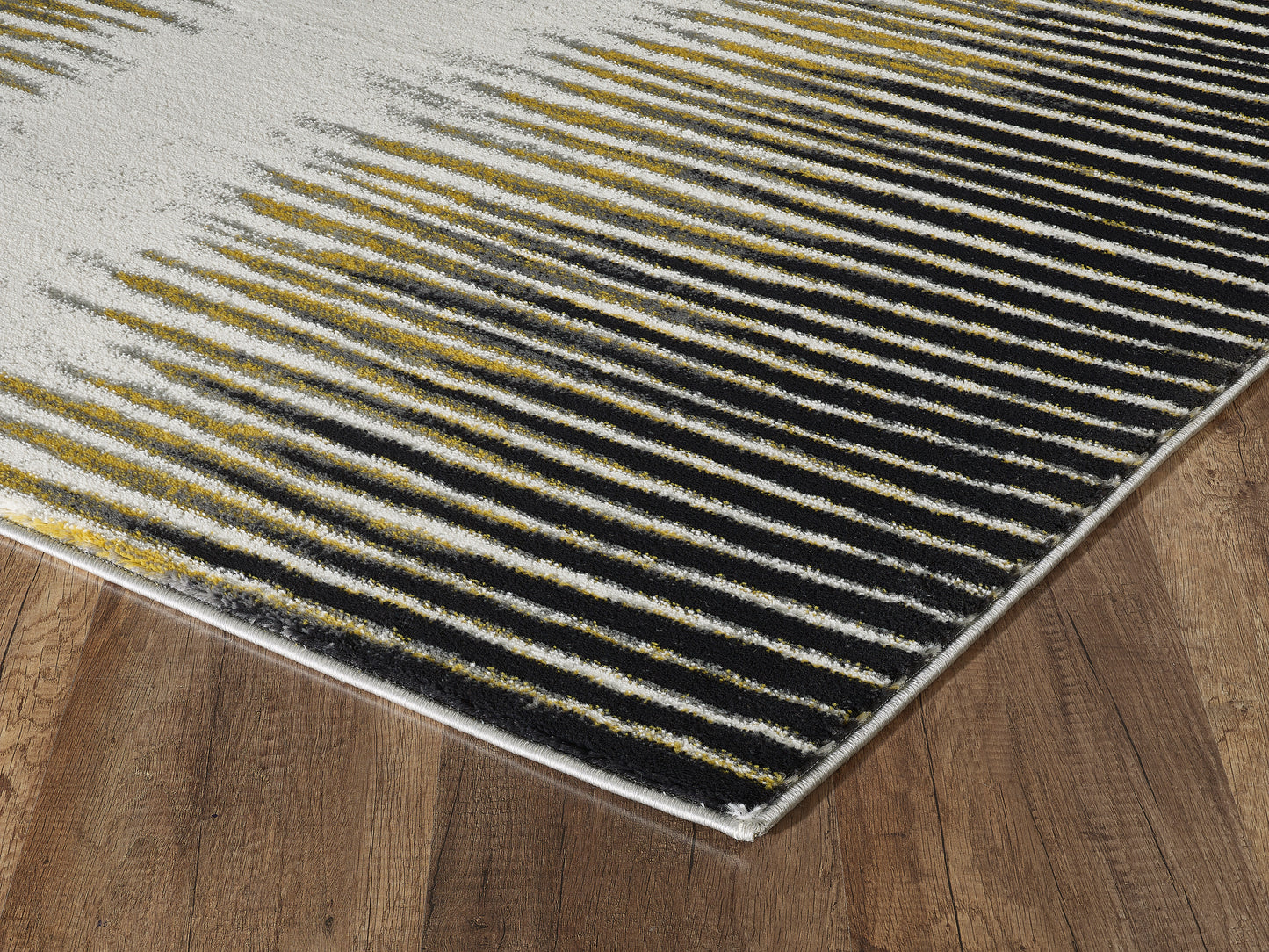 Abstract Striped Yellow and Grey