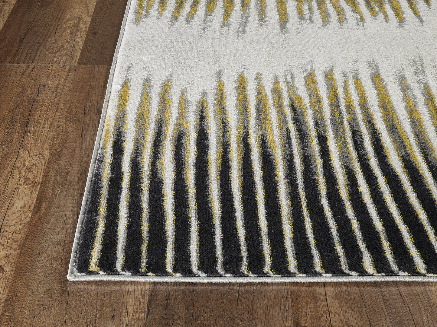 Abstract Striped Yellow and Grey