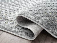 Grey Gold Mesh Modern