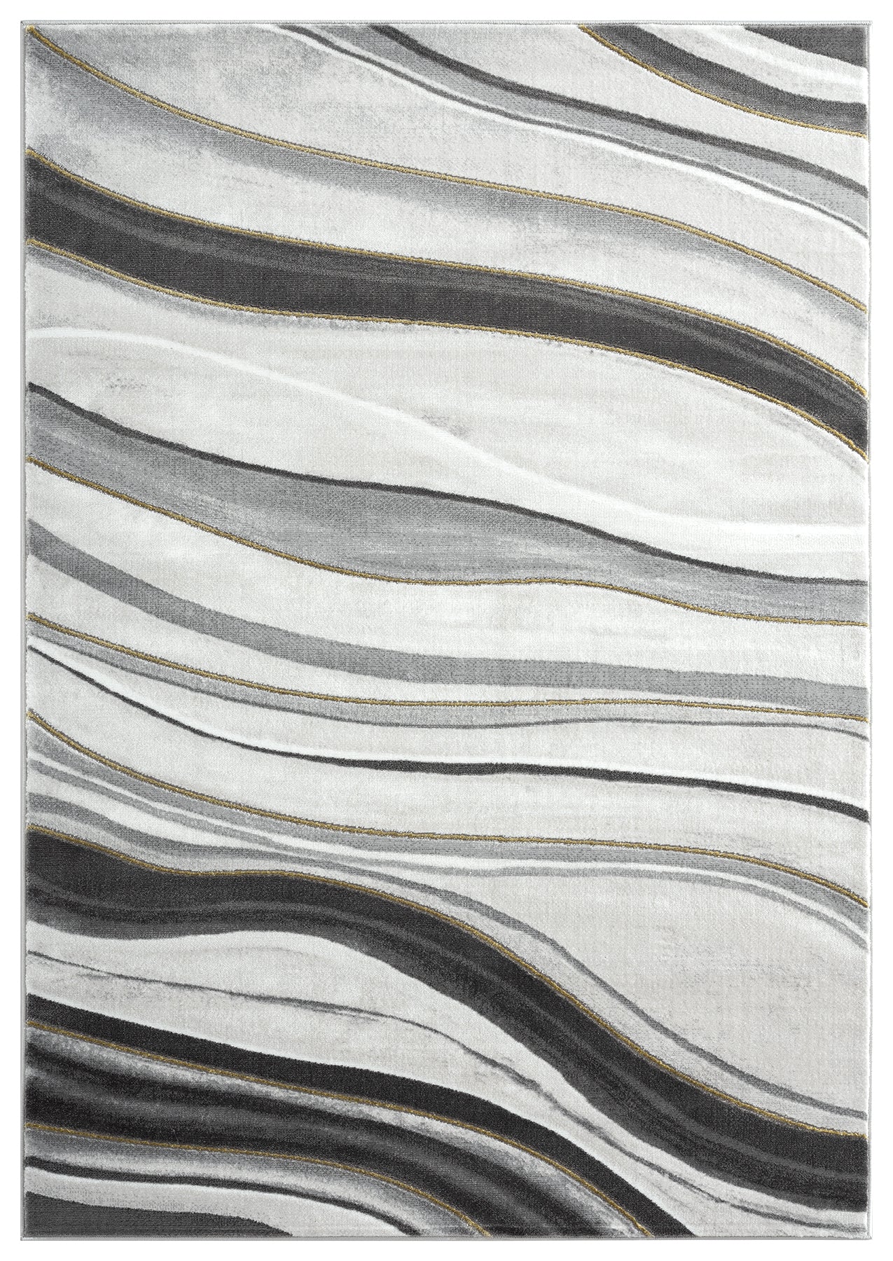 Grey Gold Line Art
