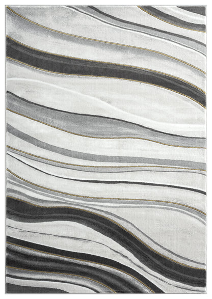 Grey Gold Line Art