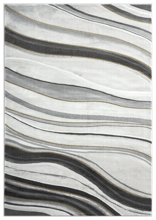 Grey Gold Line Art