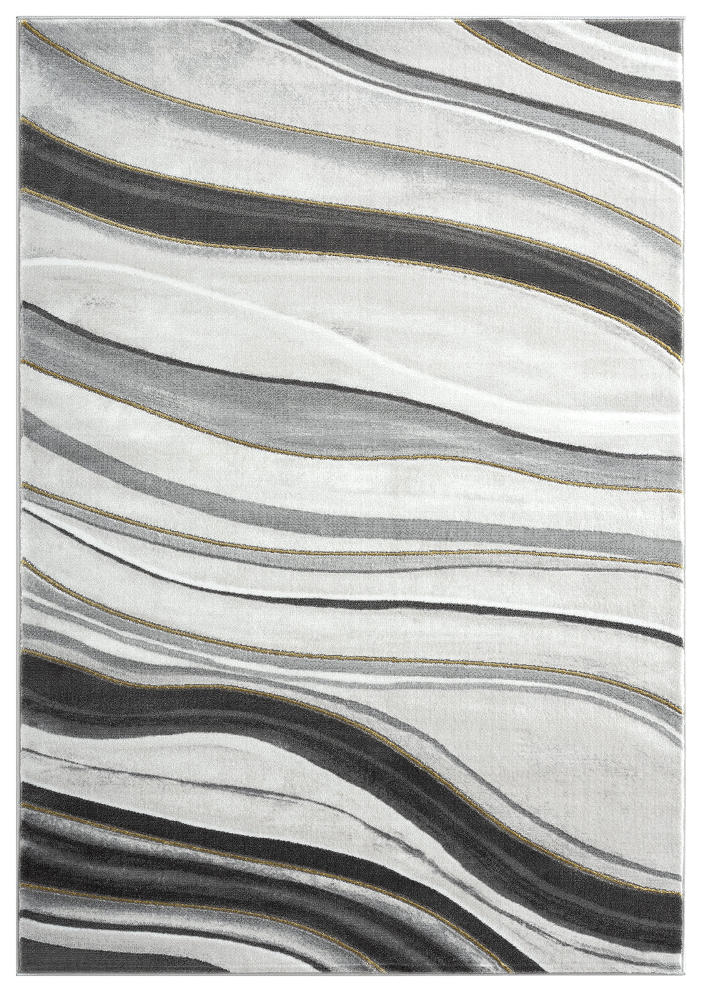 Grey Gold Line Art