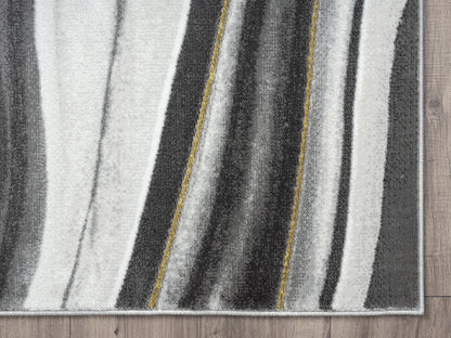 Grey Gold Line Art