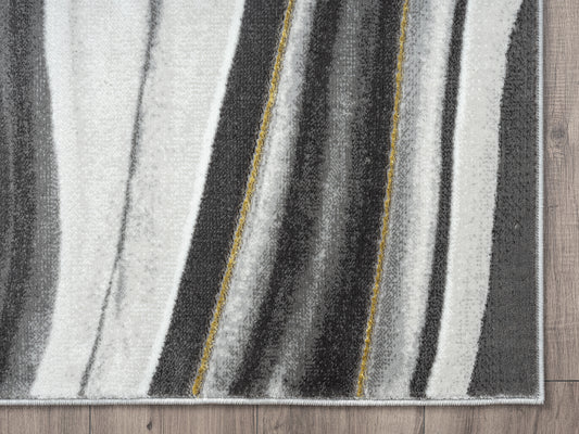 Grey Gold Line Art