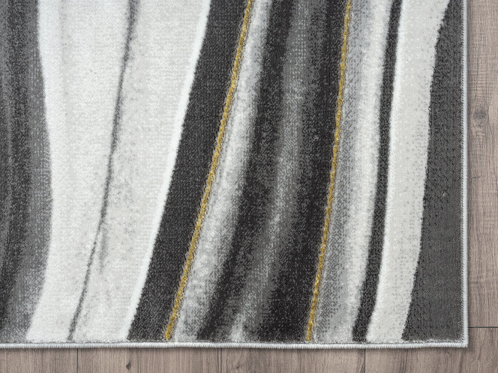 Grey Gold Line Art