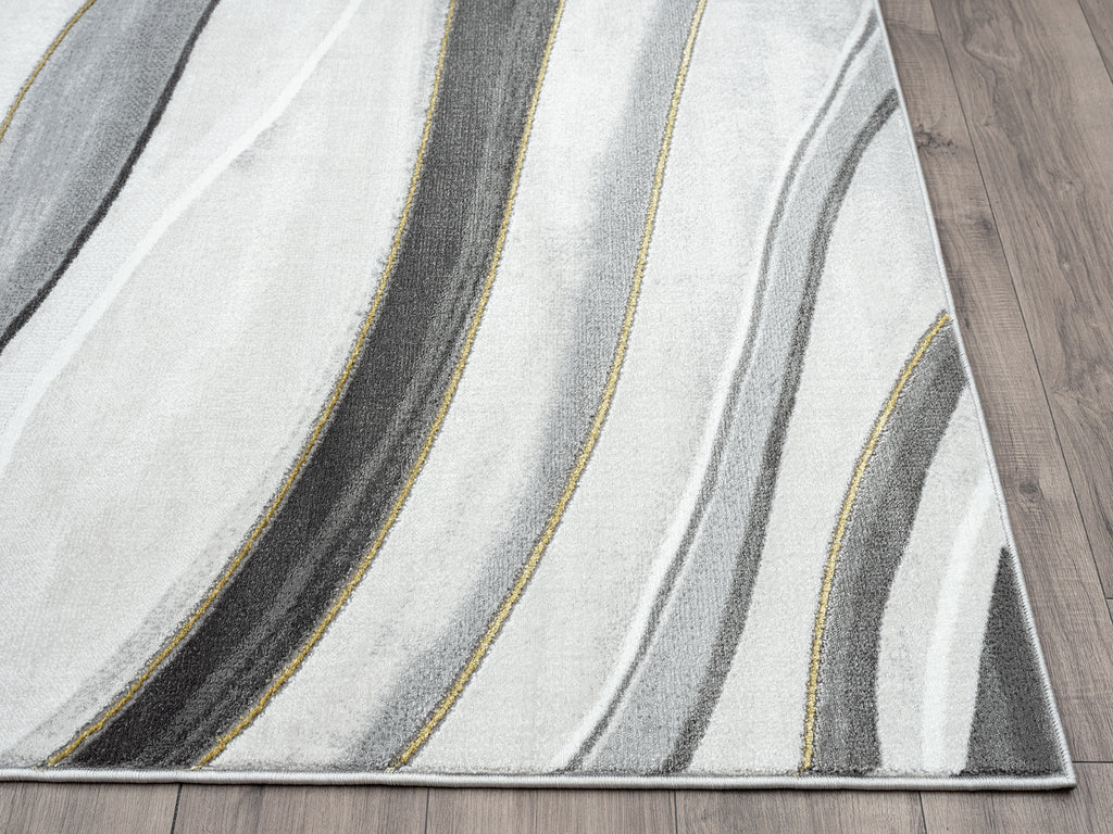 Grey Gold Line Art