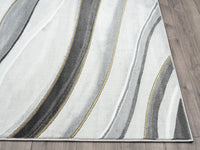 Grey Gold Line Art