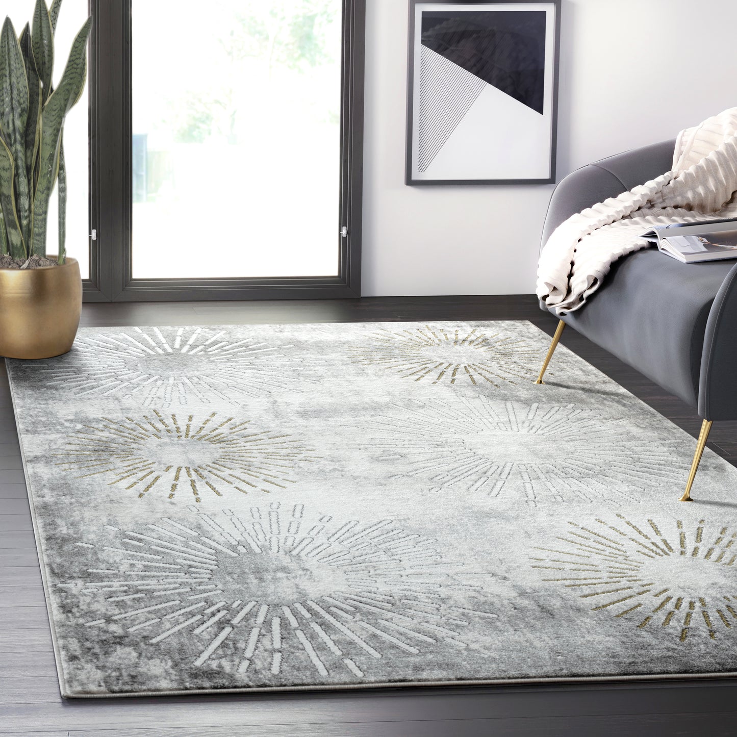 Grey Gold Fireworks