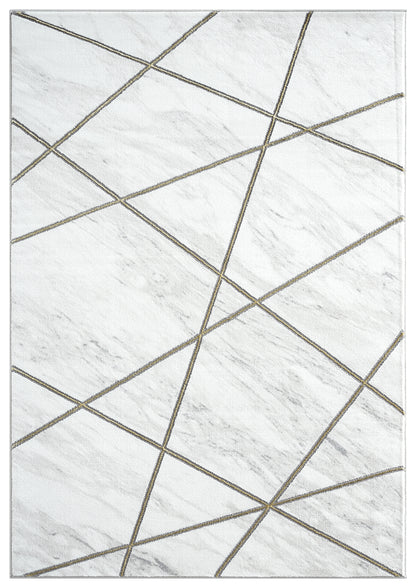 White Marble Gold Lines