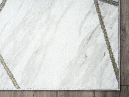 White Marble Gold Lines