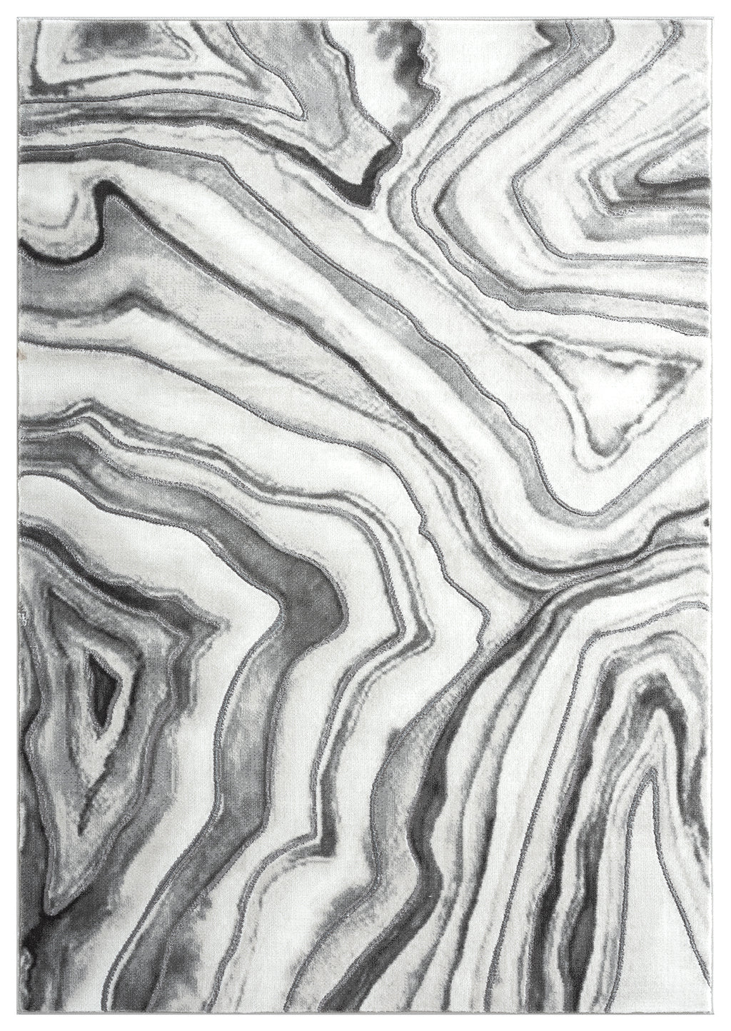 Grey Silver Kaleidescope Lines