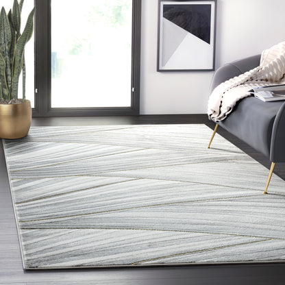 Grey Gold Waves