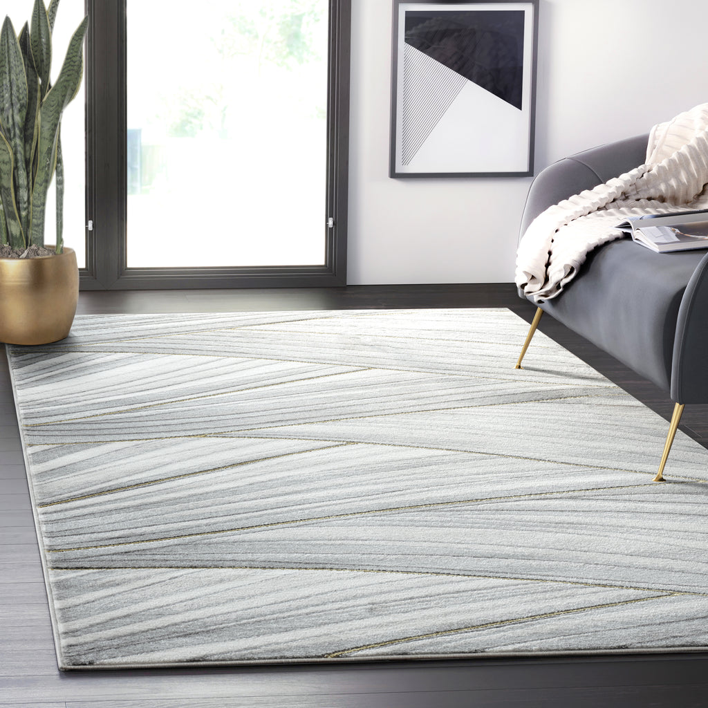 Grey Gold Waves