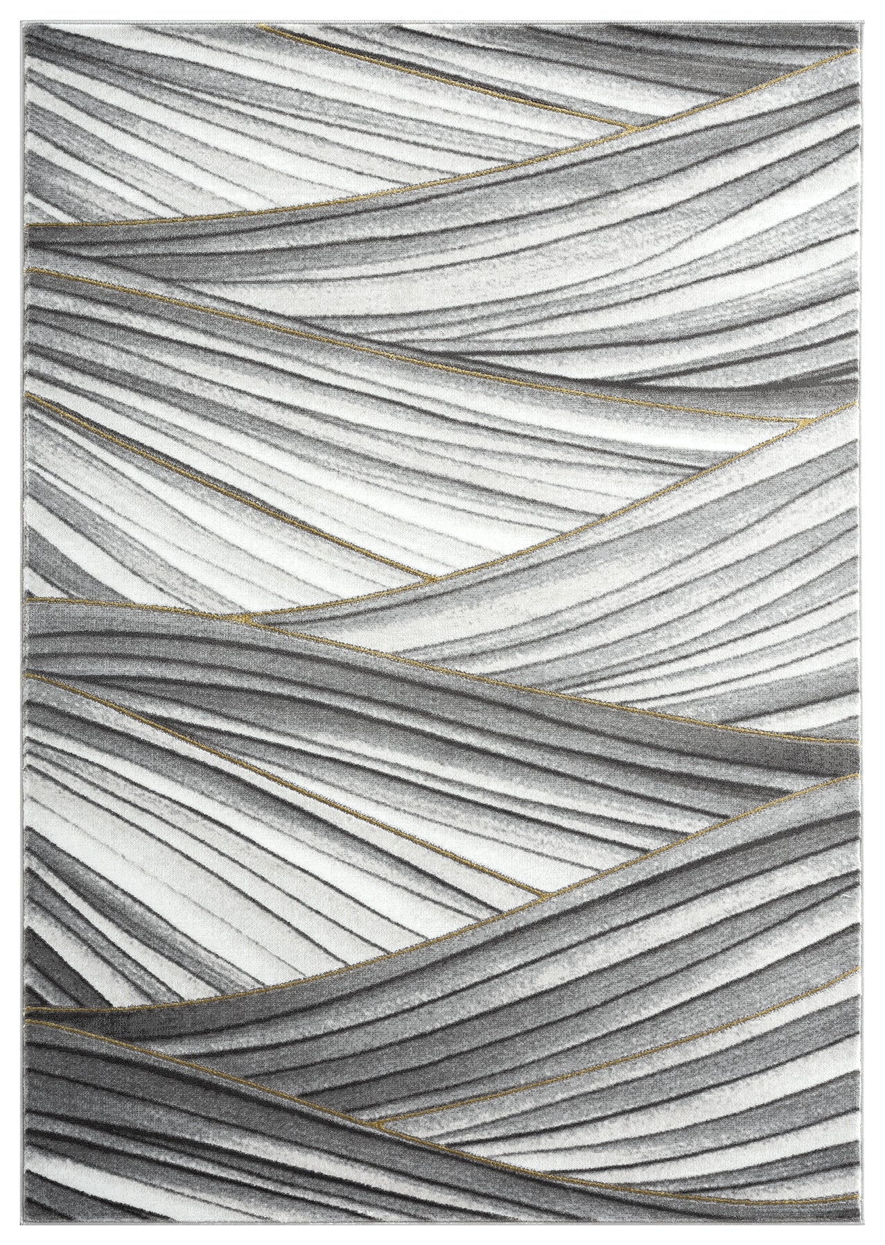 Grey Gold Waves